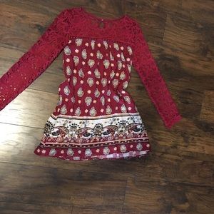 Long sleeve lace dress